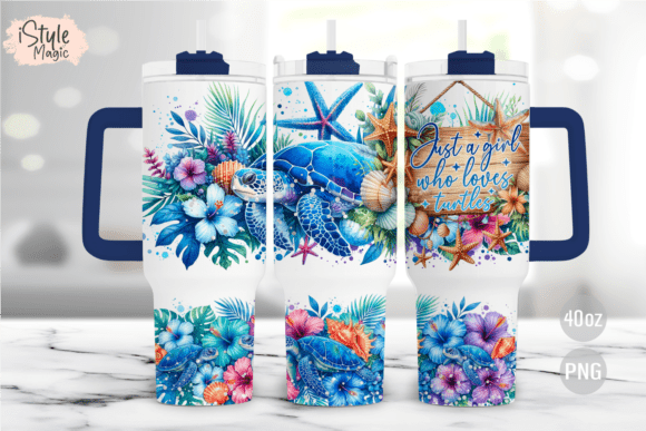 Download Sea Turtles 40oz Tumbler Wrap - Wrap Collection