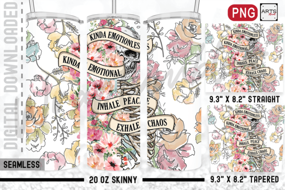 Download Skeleton Exhale Chaos 20oz Sublimation - Premium Bundle