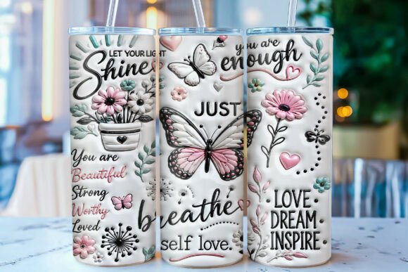 Download Inflated Self Love 20oz Tumbler Wrap PNG - Wrap Collection