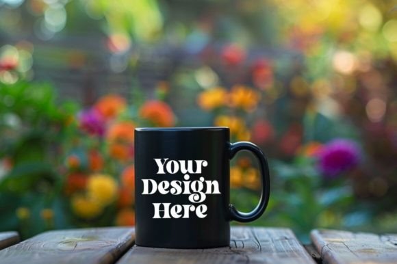 Download Coffee Mug Mockup Placed on a Garden - Premium Resources