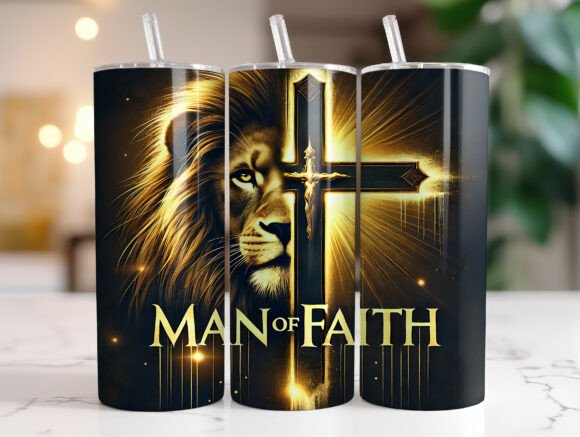 Download Faithful Christian Men 20oz Tumbler Wrap - Wrap Collection