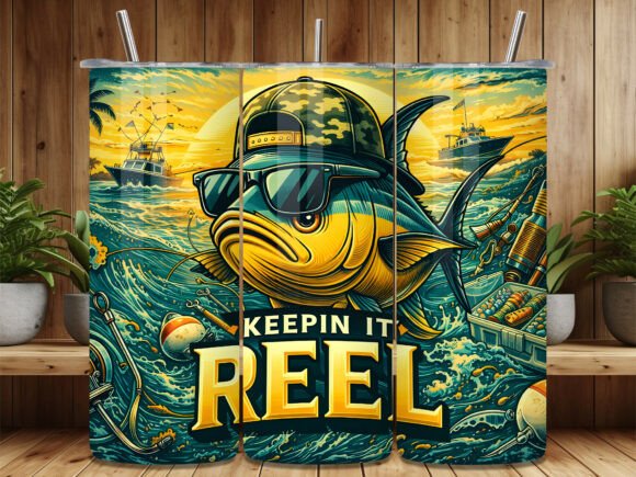 Download Keepin It Reel Fishing Tumbler Wrap - Wrap Collection
