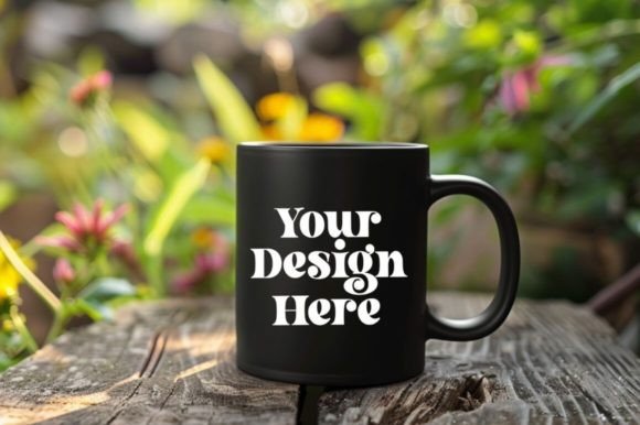 Download Coffee Mug Mockup Placed on a Garden - Premium Resources