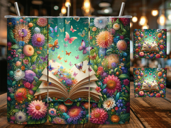 Download Butterfly Garden Storybook Tumbler Wrap - Wrap Collection