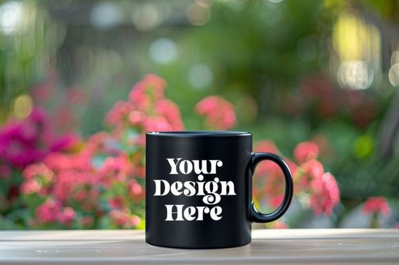 Download Coffee Mug Mockup Placed on a Garden - Premium Resources