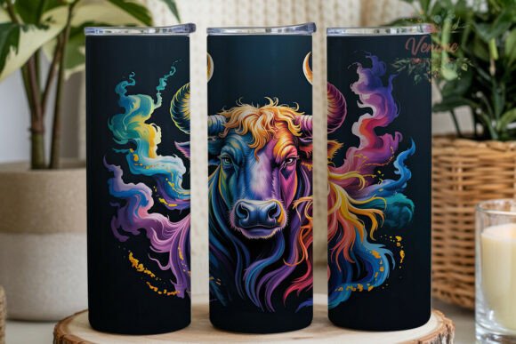 Download Majestic Bull Energy Aura Tumbler Wrap - Wrap Collection