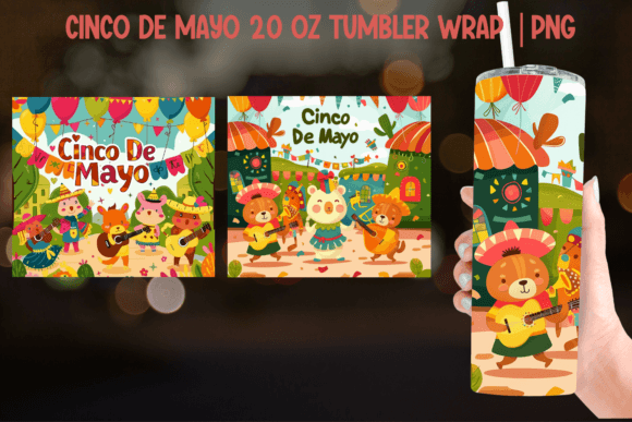 Download Cinco De Mayo Tumbler Wrap - Sublimation - Wrap Collection
