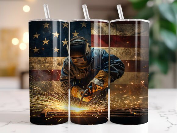 Download Patriotic Welding Tumbler Wrap Design - Wrap Collection