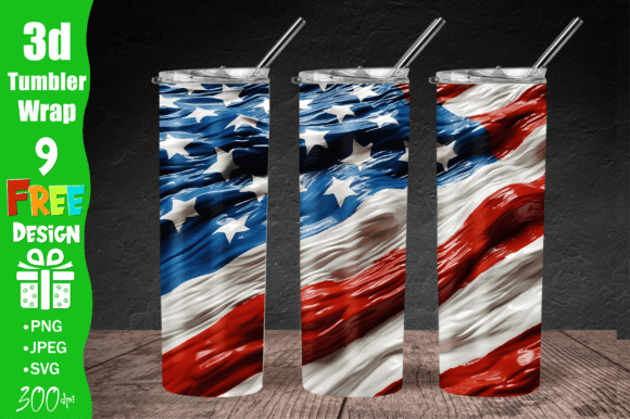 Download USA Flag Tumbler Wrap, American Flag PNG - Wrap Collection